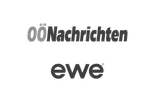 Logos OÖNachrichten und ewe